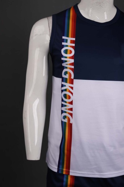 WTV159 custom-made color matching sport suit  Hong Kong  manufacturer sport shirt  athlete's shirt  sport suit detail view-14
